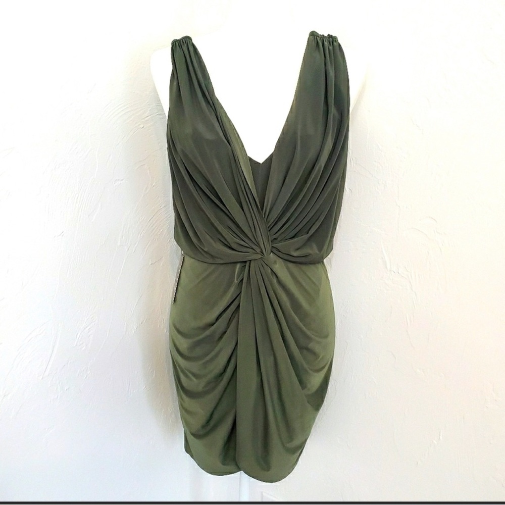 NWT Misa Los Angeles Leza Crossover Sleeveless Dress